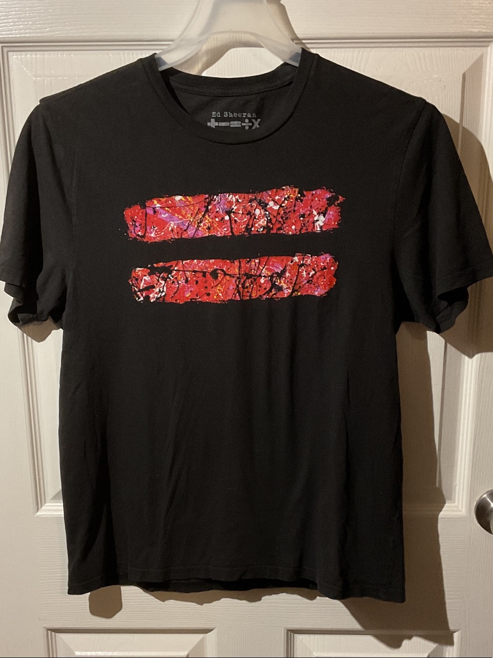 Ed Sheeran Black Equals Official Tour Tee with Backhit
